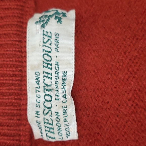 Vintage The Scotch House maroon  cashmere sweater women size M? - Picture 4 of 7